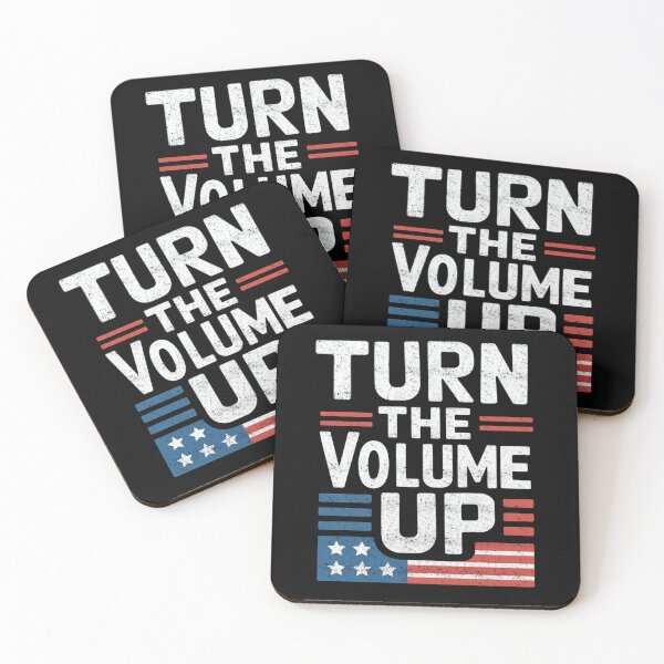 Item preview, Turn The Volume Up American Flag Political Funny Design designed and sold by FreshVibe Prints.