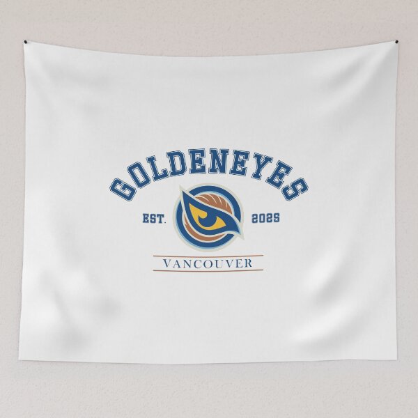 Item preview, Vancouver Goldeneyes PWHL Vintage Varsity Hockey Logo designed and sold by coffeepolicy.