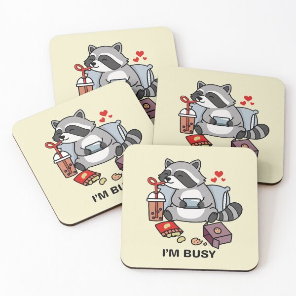 Item preview, Funny Raccoon Im Busy Boba Tea Zoo Boys Girls Kids designed and sold by rafaeltto.