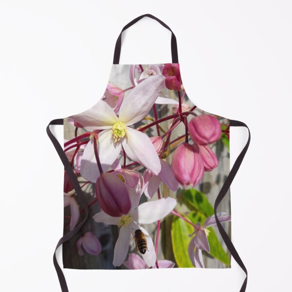 Item preview, Bee visiting a clematis flower. designed and sold by claireseyeview.