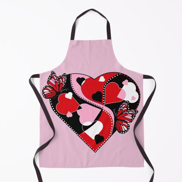 Item preview, Hearts - Black, Red, Pink, White Hearts and Butterflies - Love designed and sold by ABG Inspirational Art.