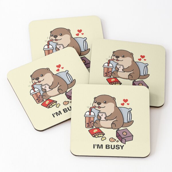 Item preview, Funny Otter Im Busy Boba Tea Zoo Boys Girls Kids designed and sold by rafaeltto.