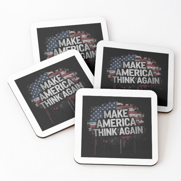 Item preview, MAKE AMERICA THINK AGAIN designed and sold by Right While Left.