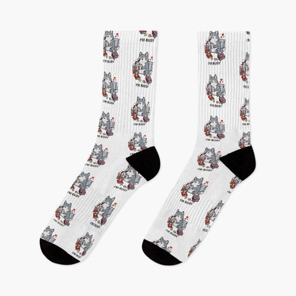 Item preview, Funny Wolf Im Busy Boba Tea Zoo Boys Girls Kids designed and sold by rafaeltto.