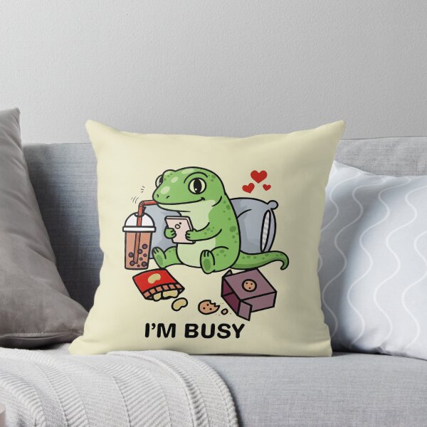 Item preview, Funny Gecko Im Busy Boba Tea Zoo Boys Girls Kids designed and sold by rafaeltto.
