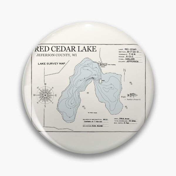 Item preview, Red Cedar Lake - Jefferson County WI  designed and sold by Jean Plout.