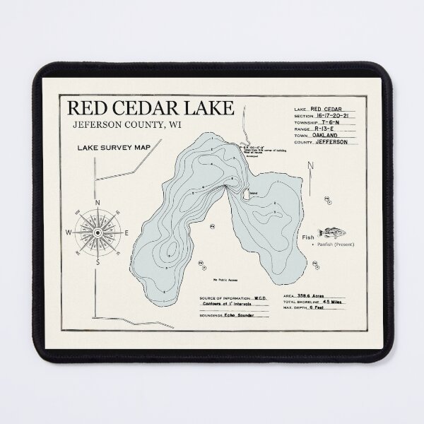 Item preview, Red Cedar Lake - Jefferson County WI designed and sold by Jean Plout.