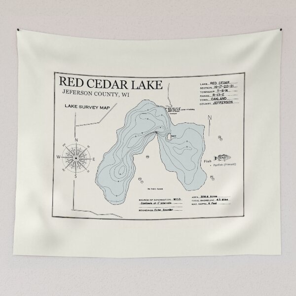 Item preview, Red Cedar Lake - Jefferson County WI  designed and sold by Jean Plout.