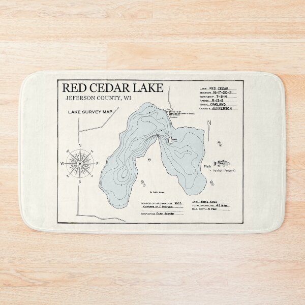 Item preview, Red Cedar Lake - Jefferson County WI  designed and sold by Jean Plout.