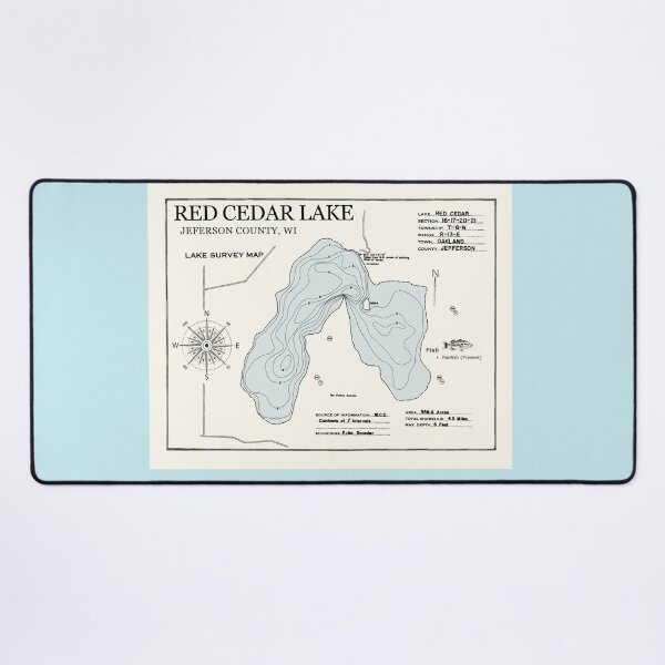 Item preview, Red Cedar Lake - Jefferson County WI designed and sold by Jean Plout.