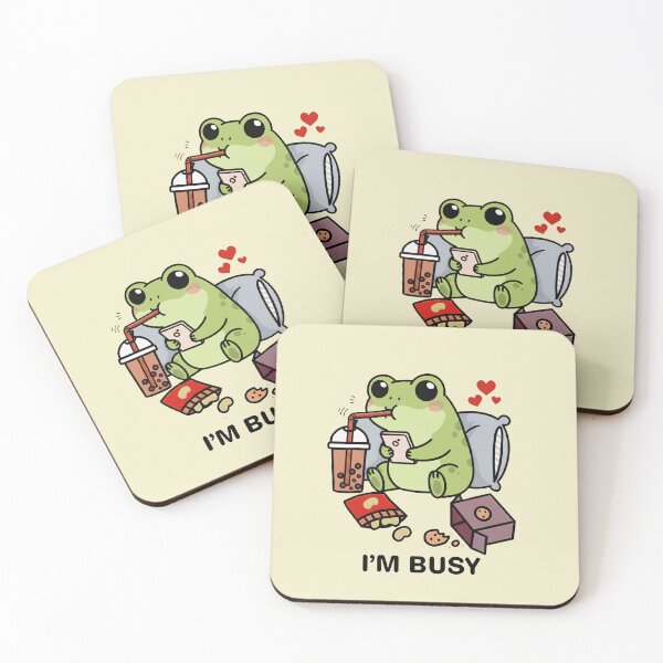 Item preview, Funny Frog Im Busy Boba Tea Zoo Boys Girls Kids designed and sold by rafaeltto.