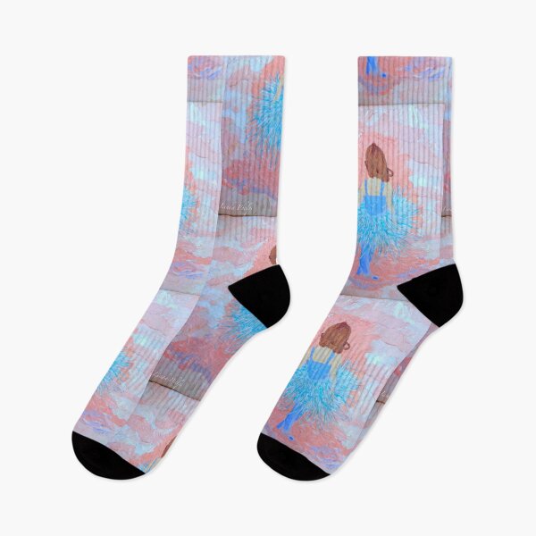 Item preview, Little Ballerina with Blue and Pink  designed and sold by LindaPhelpsArt.