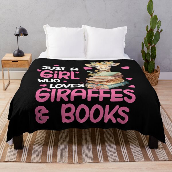 Item preview, Just A Girl Who Loves Giraffes & Books – Cute Giraffe With Books Design designed and sold by LashondaGreen89.
