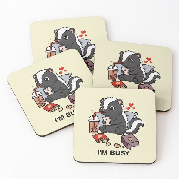 Item preview, Funny Skunk Im Busy Boba Tea Zoo Boys Girls Kids designed and sold by rafaeltto.