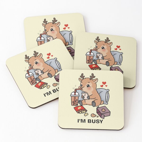 Item preview, Funny Deer Im Busy Boba Tea Zoo Boys Girls Kids designed and sold by rafaeltto.