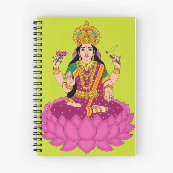 Item preview, Goddess Adhi Lakshmi – Divine Mother of Prosperity Hindu Art designed and sold by Harshit_Digital_Arts.