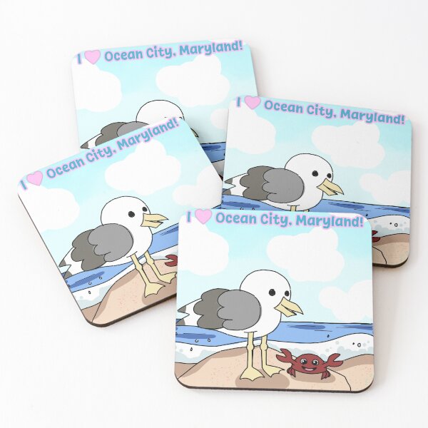 Item preview, I Love Ocean City, Maryland featuring Skyler C. Gull designed and sold by Skyler Seagull & The Seashell Angel merch.