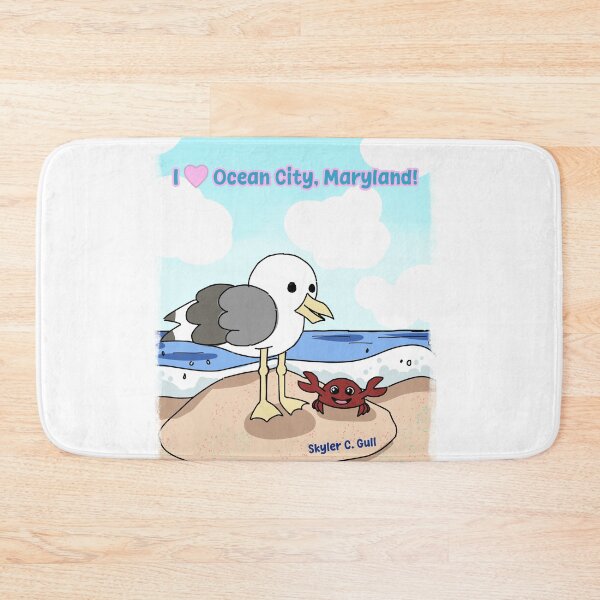 Item preview, I Love Ocean City, Maryland featuring Skyler C. Gull designed and sold by Skyler Seagull & The Seashell Angel merch.