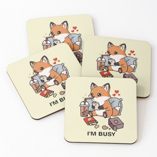 Item preview, Funny Fox Im Busy Boba Tea Zoo Boys Girls Kids designed and sold by rafaeltto.