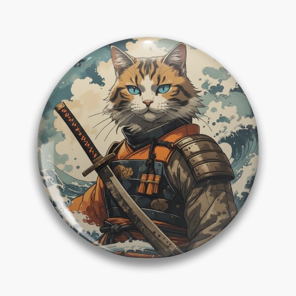 Item preview, Samurai Cat of the Rising Tide designed and sold by DiamondKane.