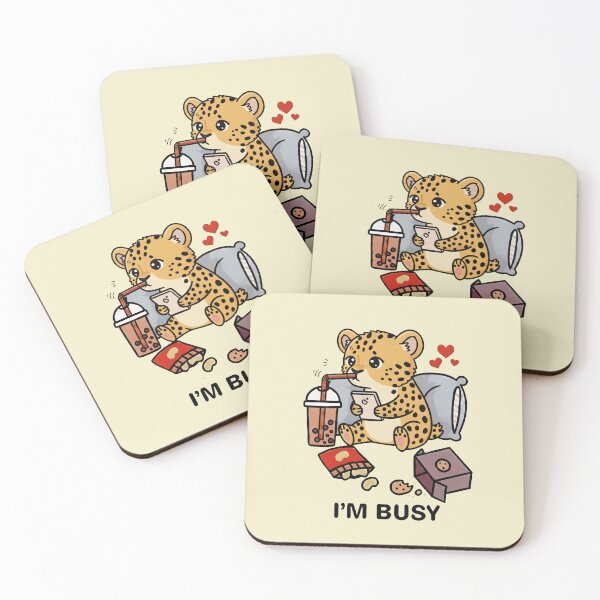 Item preview, Funny Cheetah Im Busy Boba Tea Zoo Boys Girls Kids designed and sold by rafaeltto.