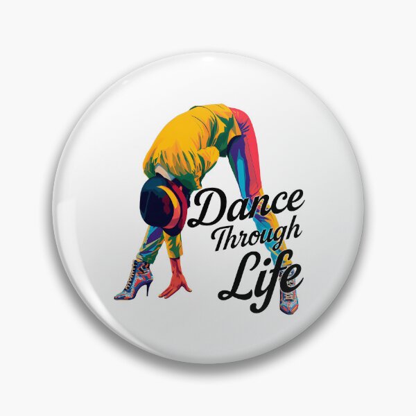 Item preview, Colorful Dance Pose – “Dance Through Life” Inspirational Pop Art Design designed and sold by WallaceSilvaART.