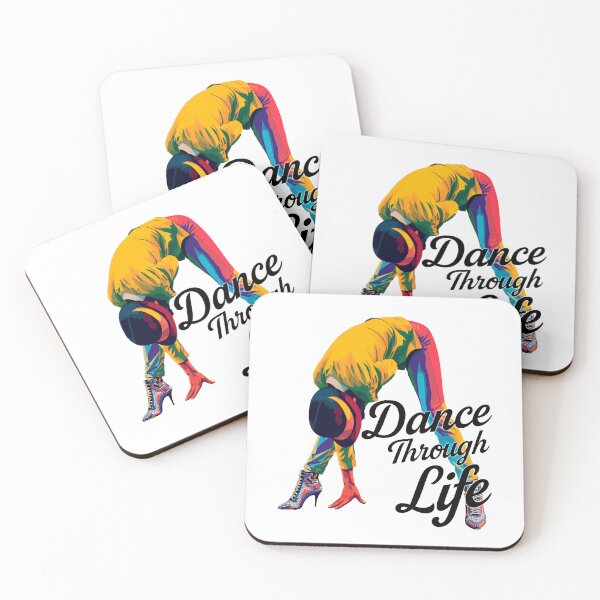 Item preview, Colorful Dance Pose – “Dance Through Life” Inspirational Pop Art Design designed and sold by WallaceSilvaART.