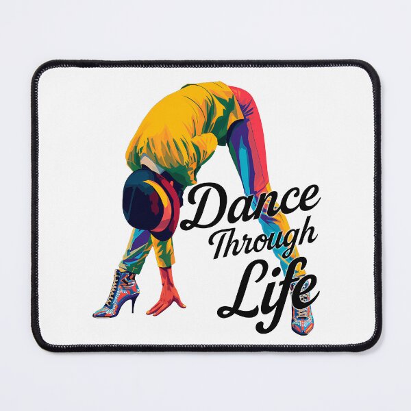 Item preview, Colorful Dance Pose – “Dance Through Life” Inspirational Pop Art Design designed and sold by WallaceSilvaART.