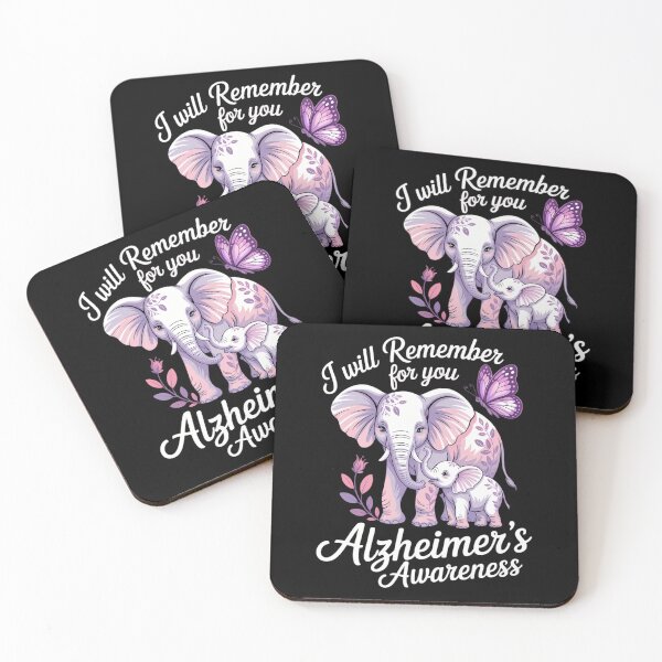Item preview, Alzheimer's Awareness Elephant I Will Remember for You designed and sold by PunkNation-Arts.