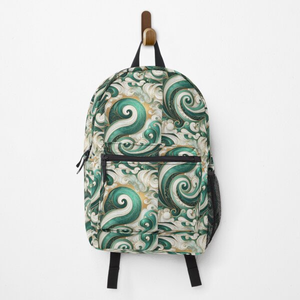 Item preview, Golden White with swirls of Jade designed and sold by UrCulture.