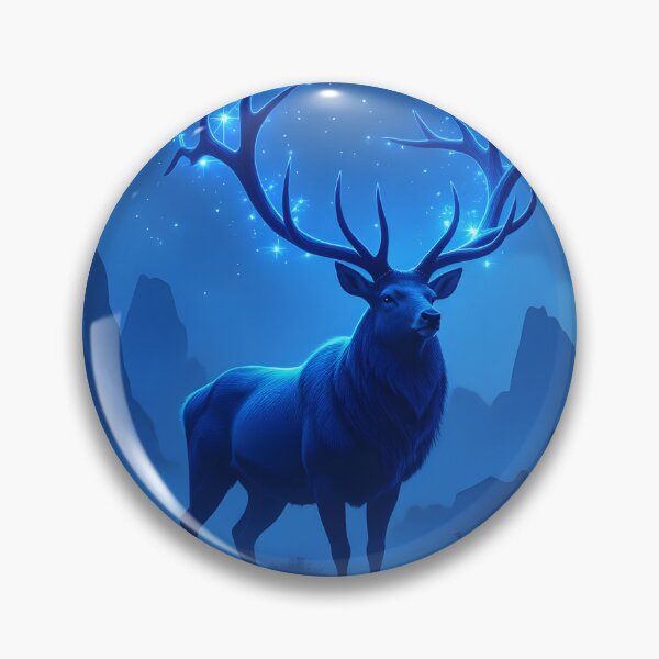 Item preview, Ancient Stag With Antlers That Twist Into Celestial Constellations Stands In A Misty Alien Landscape designed and sold by Wiss2Arts.