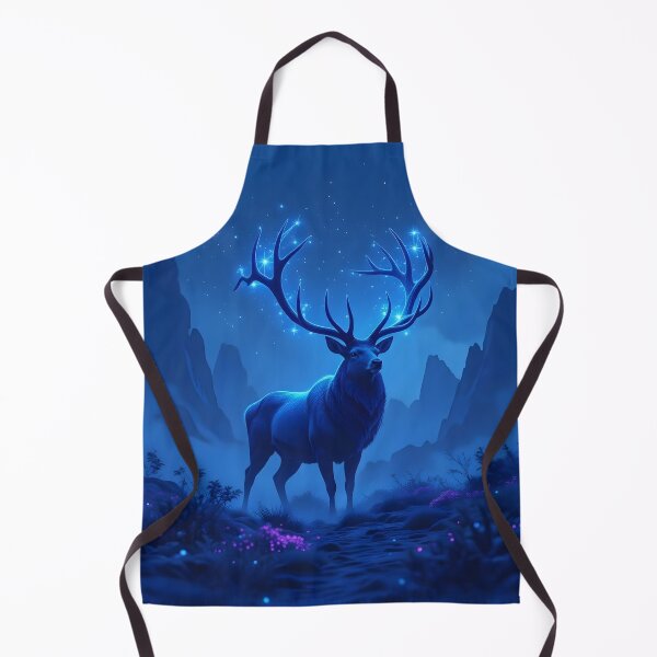 Item preview, Ancient Stag With Antlers That Twist Into Celestial Constellations Stands In A Misty Alien Landscape designed and sold by Wiss2Arts.
