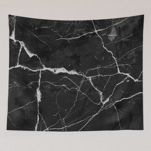 Item preview, Black (Faux) Suede Marble With White (Faux) Lightning Veins designed and sold by DEC02.