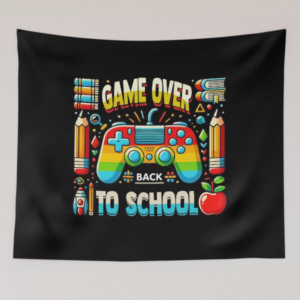 Item preview, Game Over, Back to School – Colorful Gaming Controller Design designed and sold by LarryMBrown.