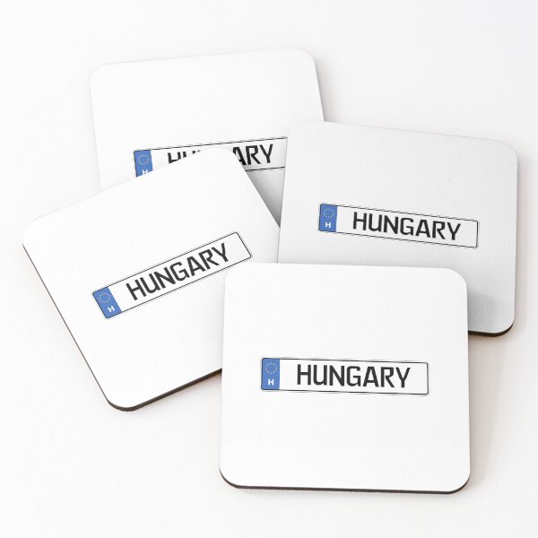 Item preview, Hungary License Plate Design – Minimal Central European Travel Style designed and sold by Aesthetic Atlas.