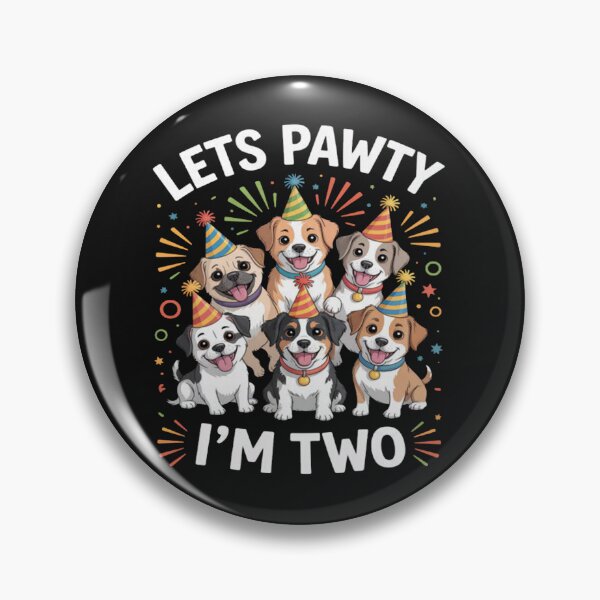 Item preview, Let's Pawty I'm Two Puppy Dog Lover 2nd Birthday Party designed and sold by JenniferRudol.