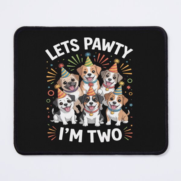 Item preview, Let's Pawty I'm Two Puppy Dog Lover 2nd Birthday Party designed and sold by JenniferRudol.