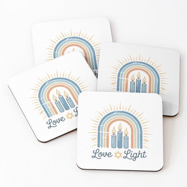 Item preview, Love & Light Jewish Happy Hanukkah Latke Menorah Chanukah designed and sold by PunkNation-Arts.