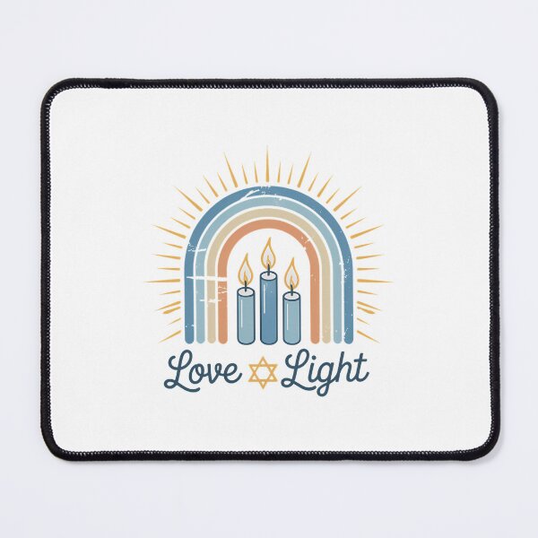 Item preview, Love & Light Jewish Happy Hanukkah Latke Menorah Chanukah designed and sold by PunkNation-Arts.