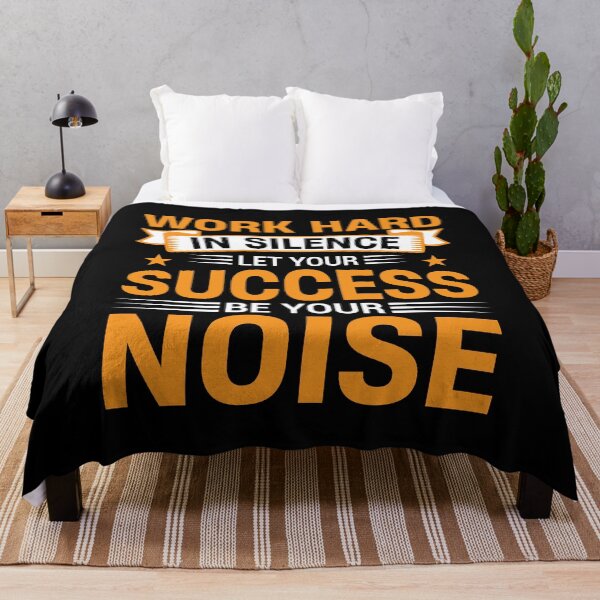 Item preview, Work Hard in Silence Let Your Success Make the Noise – Motivational Quote designed and sold by MursalinDesigns.
