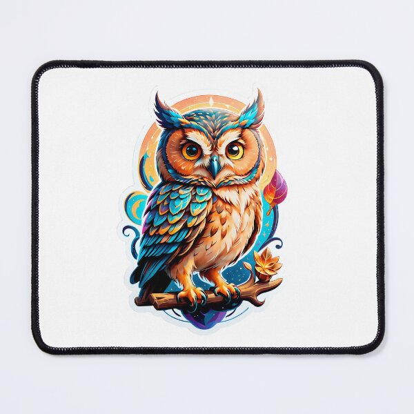 Item preview, Psychedelic Colorful Owl – Trippy Vibrant Art Design designed and sold by Shop Arts & Design.