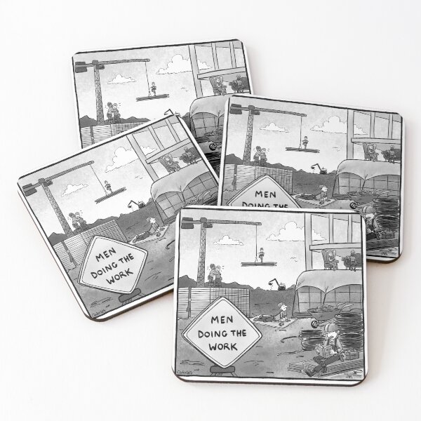 Item preview, Men Doing the Work designed and sold by QuickiesComic.