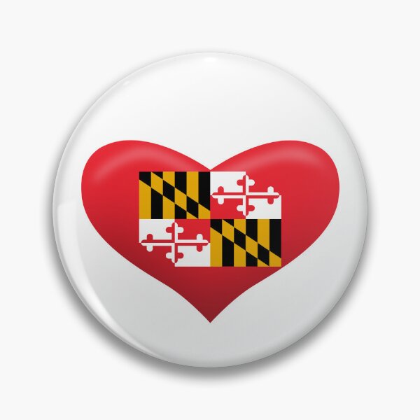 Item preview, Maryland Heart Flag designed and sold by wickedcartoons.