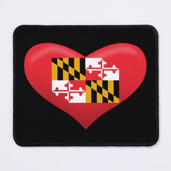 Item preview, Maryland Heart Flag designed and sold by wickedcartoons.