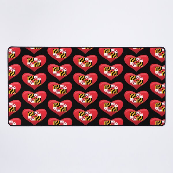 Item preview, Maryland Heart Flag designed and sold by wickedcartoons.