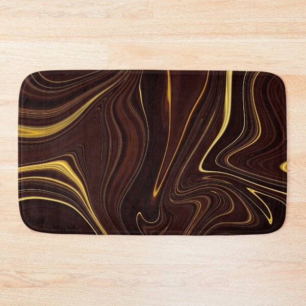 Item preview, Golden Caramel Hues Liquid Marbled Swirls Design designed and sold by DEC02.