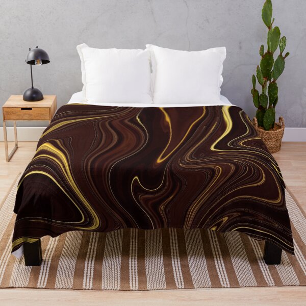 Item preview, Golden Caramel Hues Liquid Marbled Swirls Design designed and sold by DEC02.