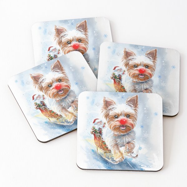 Item preview, Higgins Yorkie Biewer Magical Sleigh Pull designed and sold by AiPlusHuman.