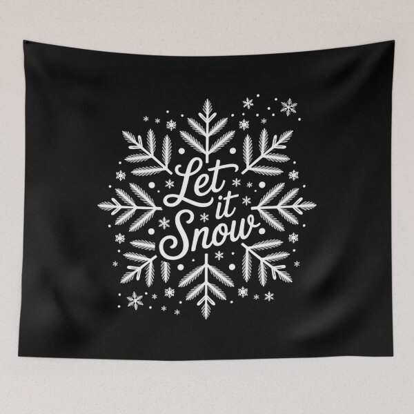 Item preview, Let It Snow Winter Snowflake Holiday designed and sold by PunkNation-Arts.