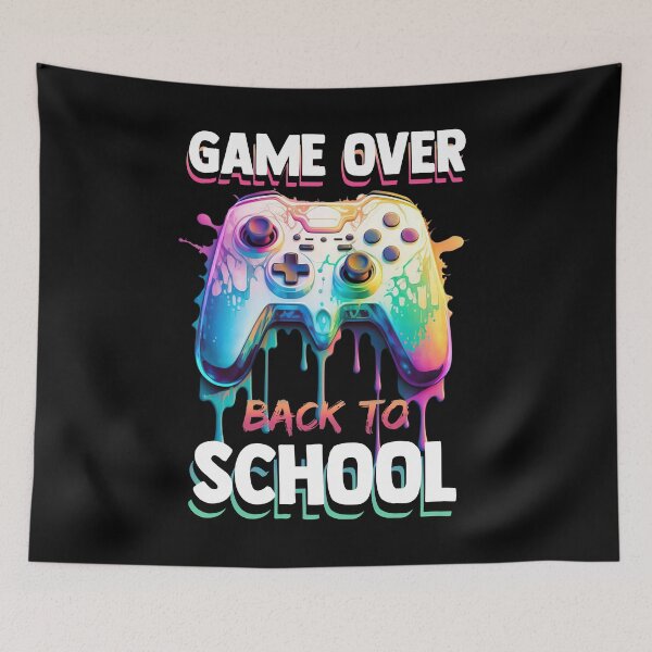 Item preview, Game Over, Back to School – Melting Rainbow Gaming Controller Design designed and sold by LarryMBrown.